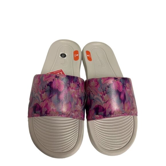 NEW! Nike Victori One Slide Floral Pink Cosmic Fuchsia Sandal Women's Size 11 - Picture 2 of 10